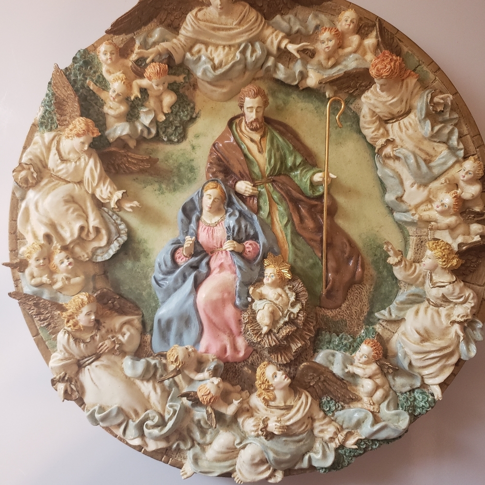 The Nativity - No Box Franklin Mint Plates